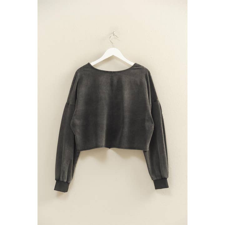 HYFVE - Wholesale Knit Top - Women's - Mineral Washed Casual Long-Sleeve Top2