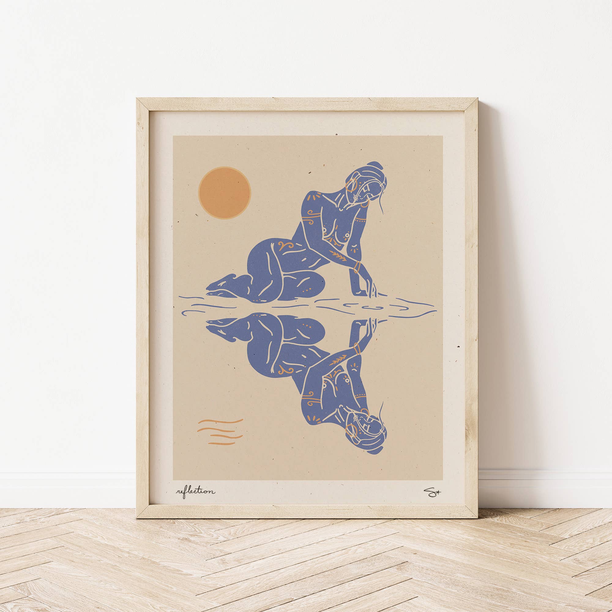 Mid Tide Design - Wholesale Art Print - Reflection | Feminine Art Print2