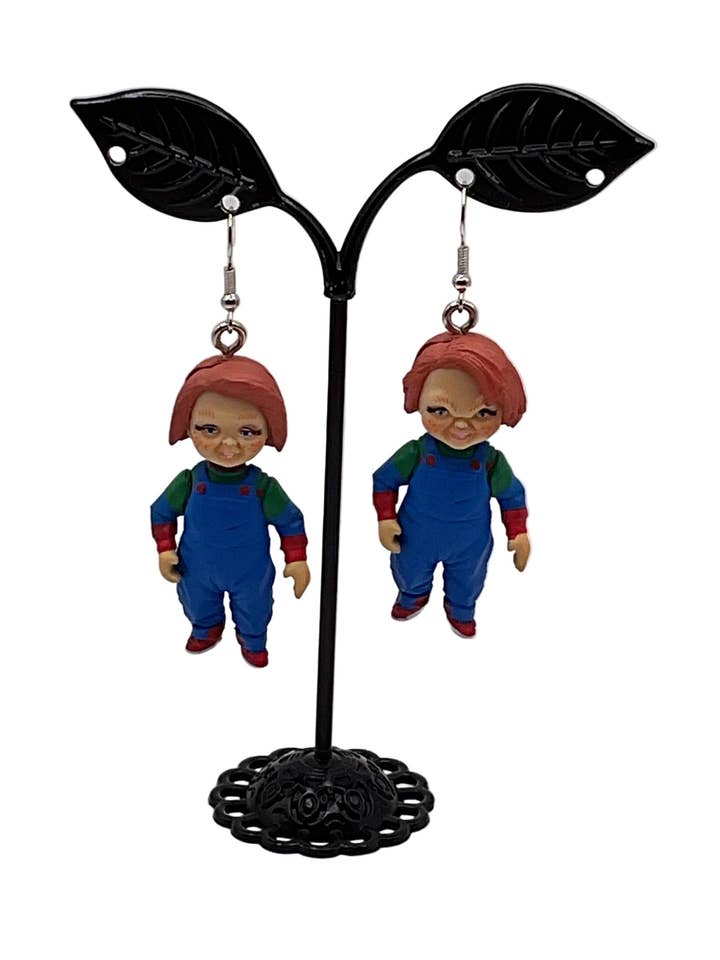 Chucky earrings for wholesale by S and E Hobbies and Collectables