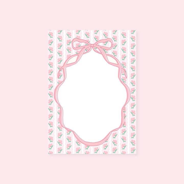 Rock Paper Scissors - Vendita all'ingrosso Bloc notes - Taccuino con Nastro a Fiore Rosa1