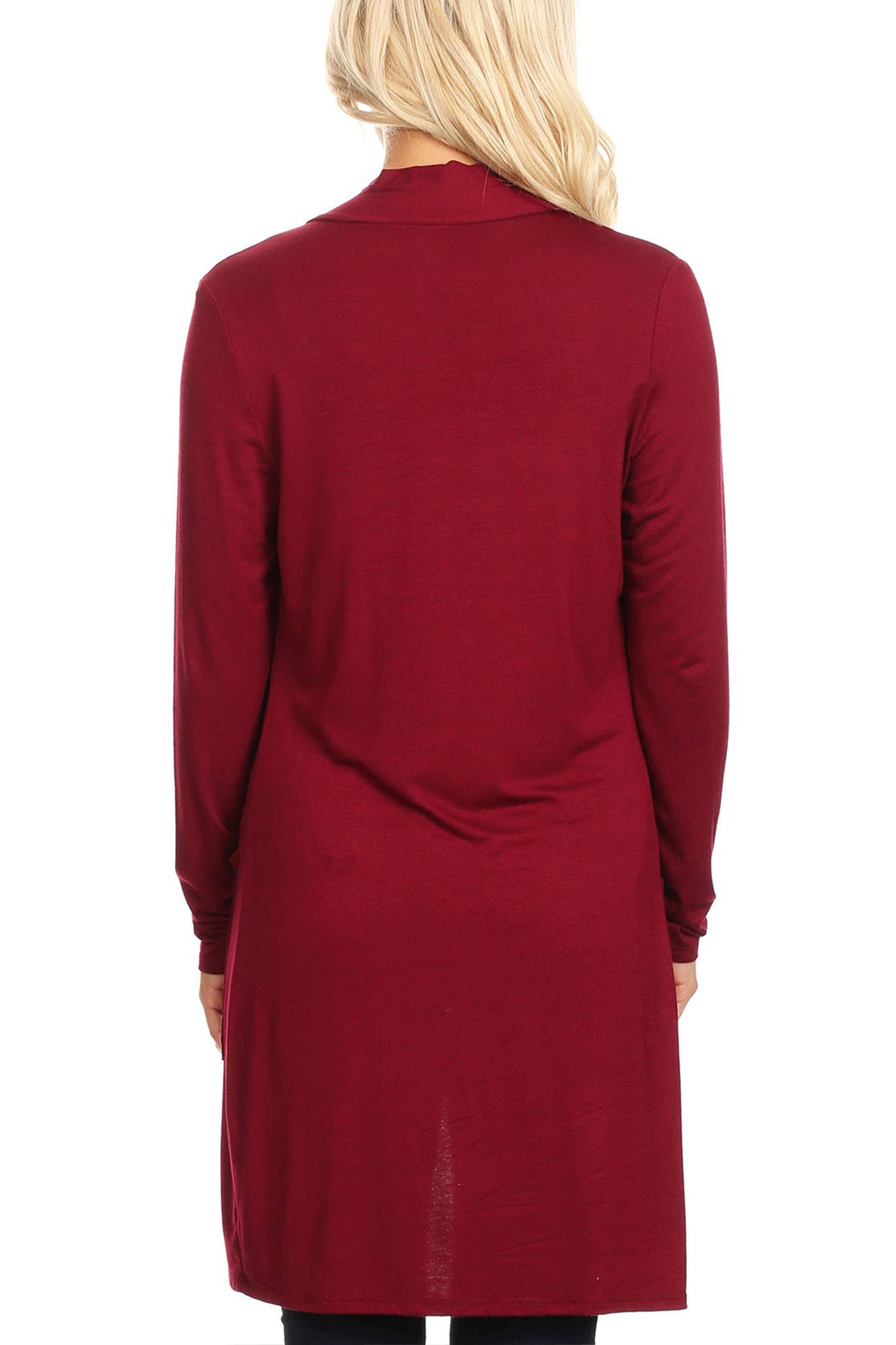 MOA COLLECTION - Wholesale Cardigan - Women's - Women's Long Sleeves Casual Solid Outerwear Sweater Cardigan3