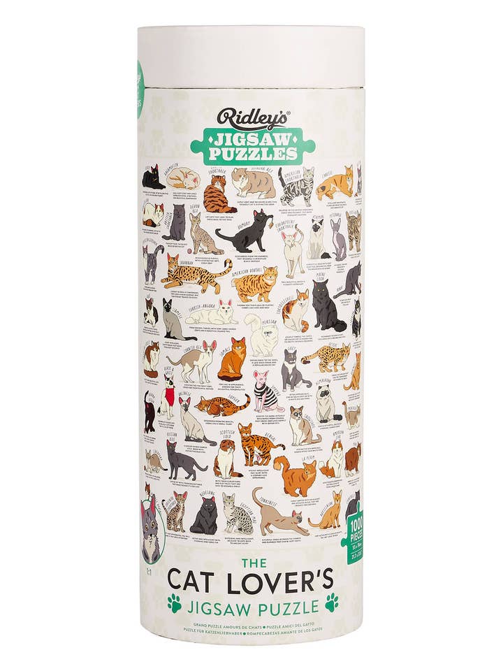 Cat Lover's 1000 Piece Jigsaw Puzzle for wholesale by Chronicle Books