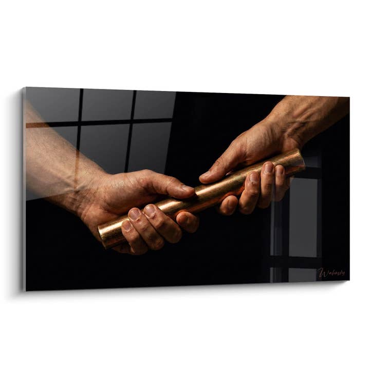 Staffelstab-Tabelle Leichtathletik - Übergabe des Staffelstabs - Ausgabe Leichtathletik für den Großhandel von Walensky