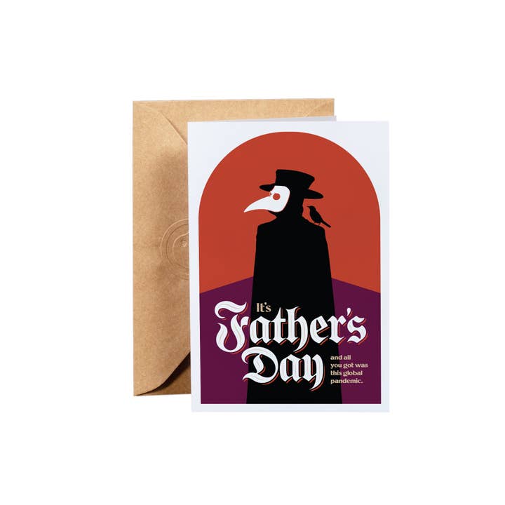 Plague Father Greeting Card for wholesale by Gold St. Press