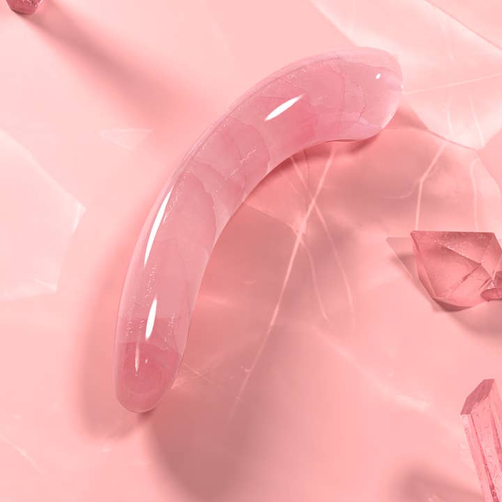 Biird - Wholesale Sex Toy - Pixii | Crystal Quartz Petite Curved Dildo | Biird