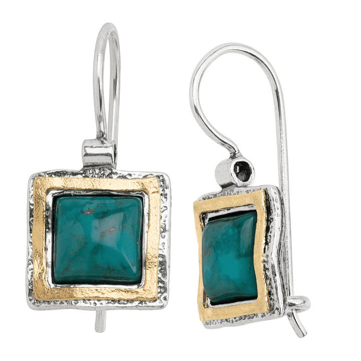 Teal Silpada Emerald Lake Turquoise Earrings for wholesale on Faire