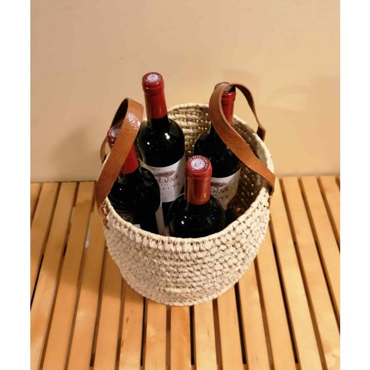 Boutique Huléti - Wholesale Basket - Round storage basket basket - Hand woven in palm tree - 100% NATURAL & ORIGINAL -9