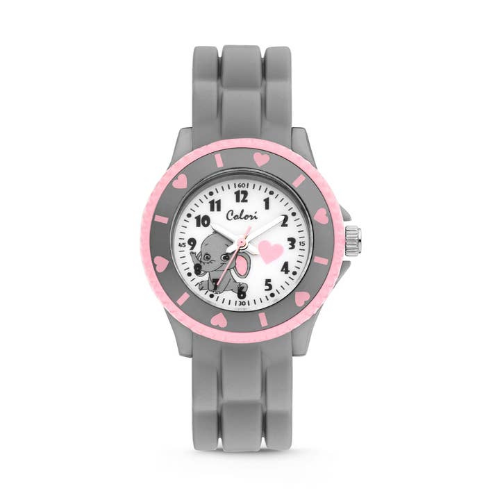 Børneur med babyelefant for engroshandel hos Colori