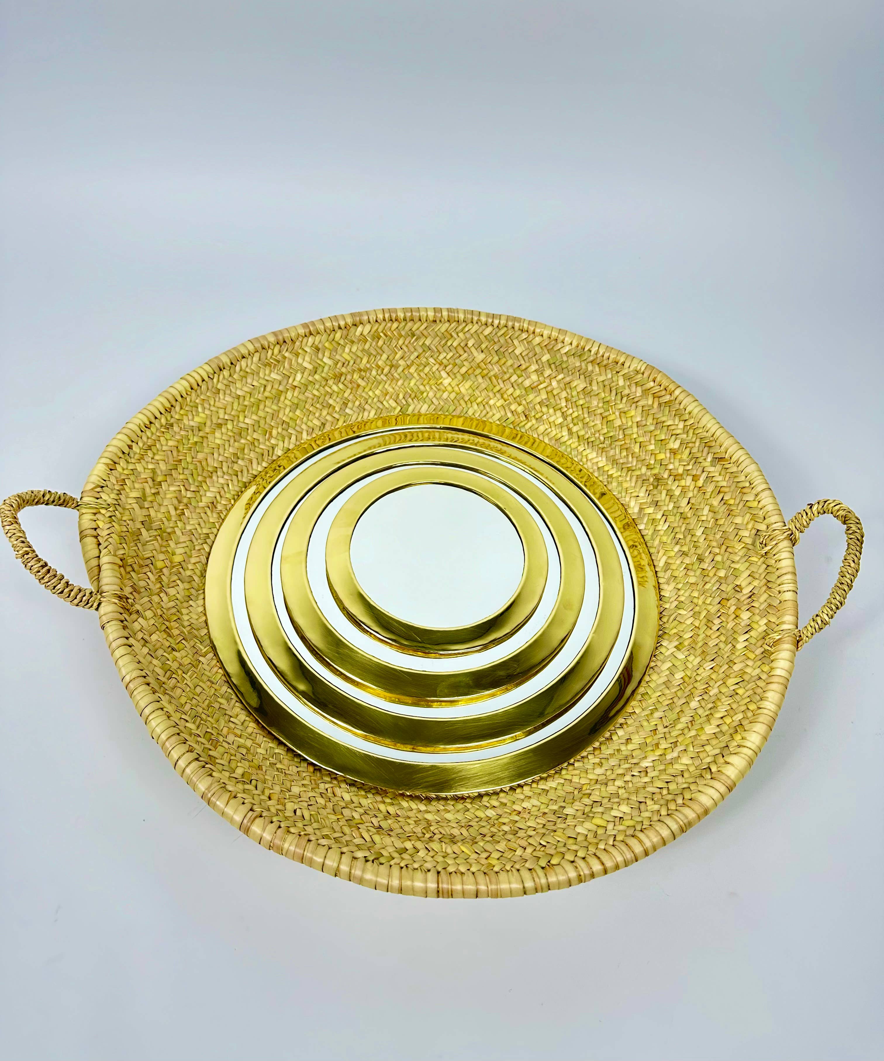 Mikwi - Wholesale Wall Mirror - Set of 4 Brass Mirrors, Moroccan Round Mirror2