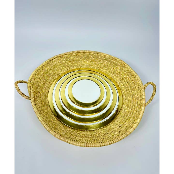 Mikwi - Wholesale Wall Mirror - Set of 4 Brass Mirrors, Moroccan Round Mirror2