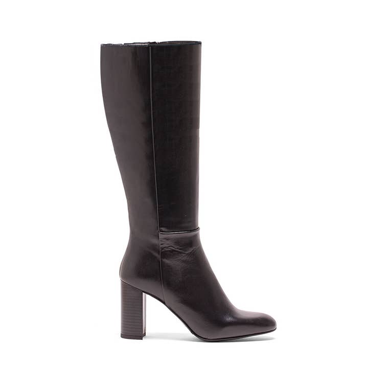 Elodie - Wholesale Boots - Women's - SKY BOOT IN BLACK NAPPA LEATHER WITH 75mm HEEL