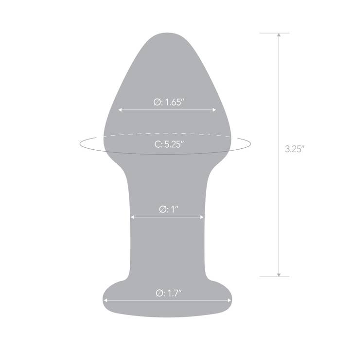 Lux Fetish Store - Wholesale Sex Toy - 3.5" Over Easy Butt Plug6