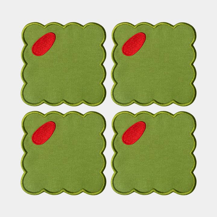 Octaevo Olive Coaster (Set of 4) for wholesale by 54 Celsius