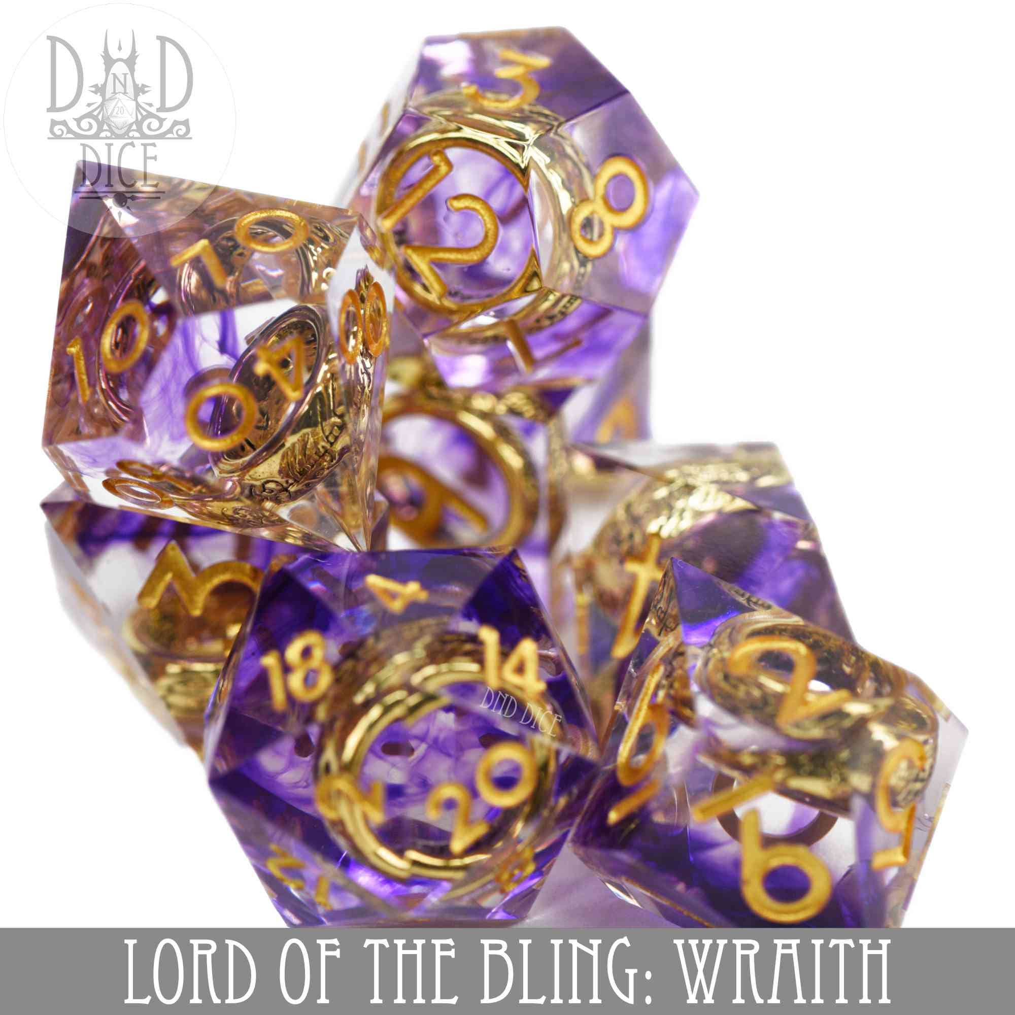 DNDDICE.COM - Wholesale Dice - Lord of the Bling: Wraith - (Handmade)1
