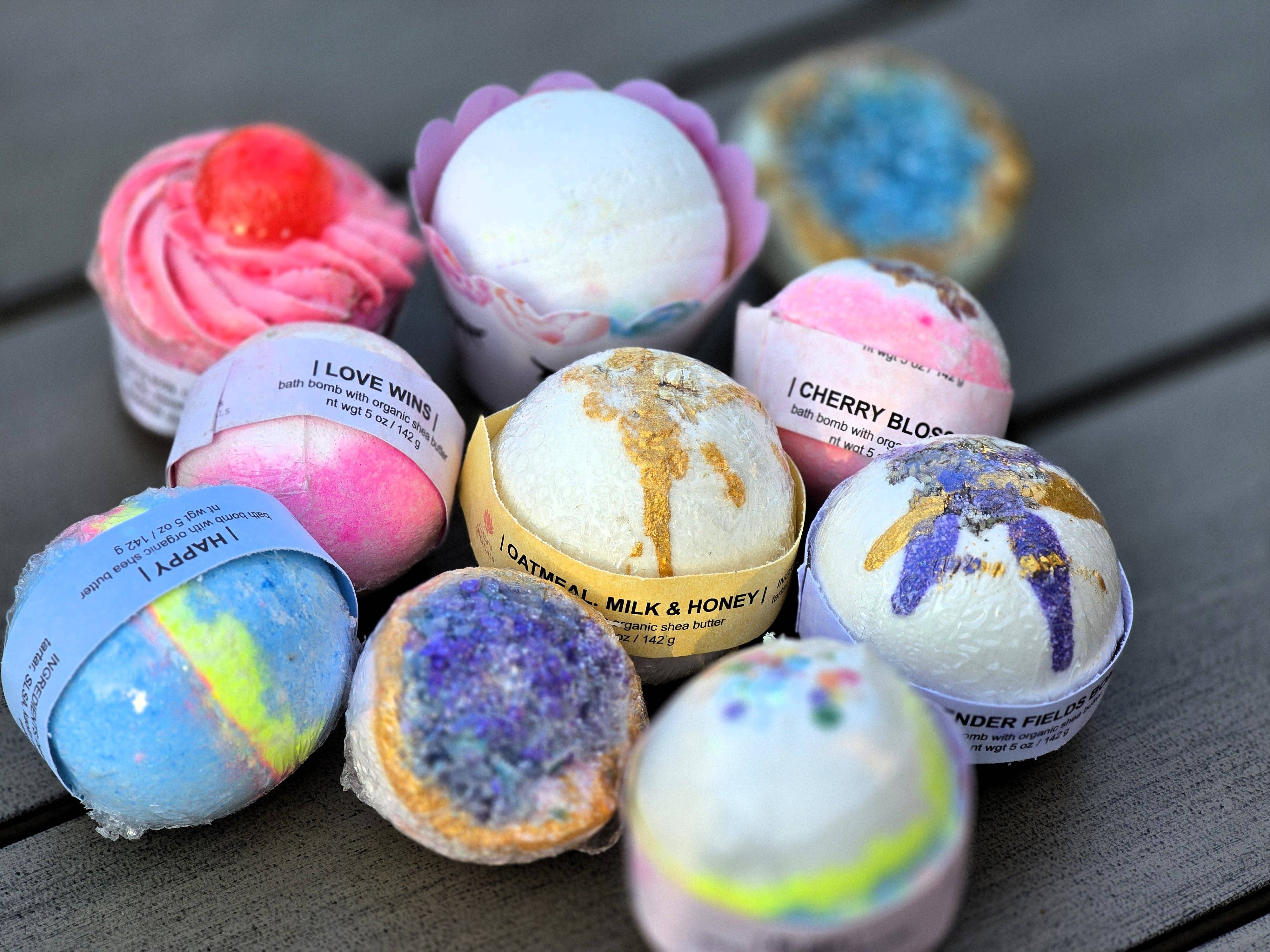 Eileen's Essentials, llc - Wholesale Bath Bomb/Fizz - CHERRY BOMB CUPCAKE Bath Bomb3