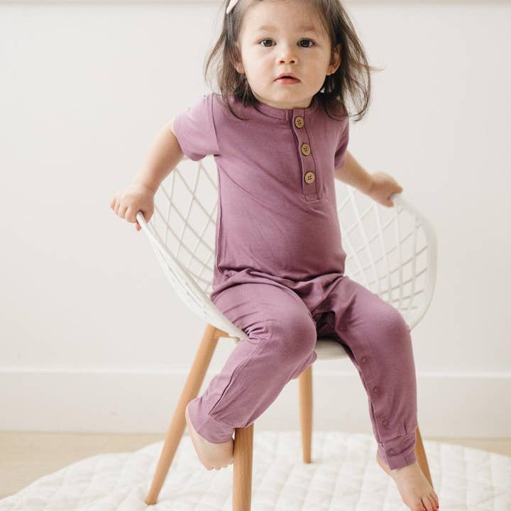 Little Joy Co. - Vente Barboteuse – bébé - Barboteuse Henley en bambou25