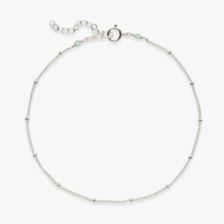 Caviar anklet silver for wholesale by Koi Atelier