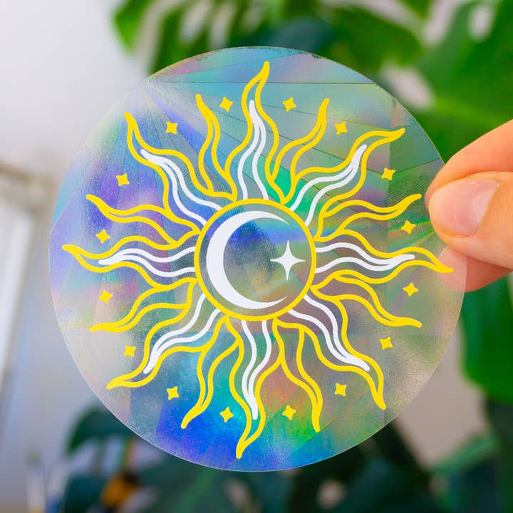 Autocollant attrape-soleil, Décalcomanie de fenêtre arc-en-ciel pour la vente par Creative Goodie