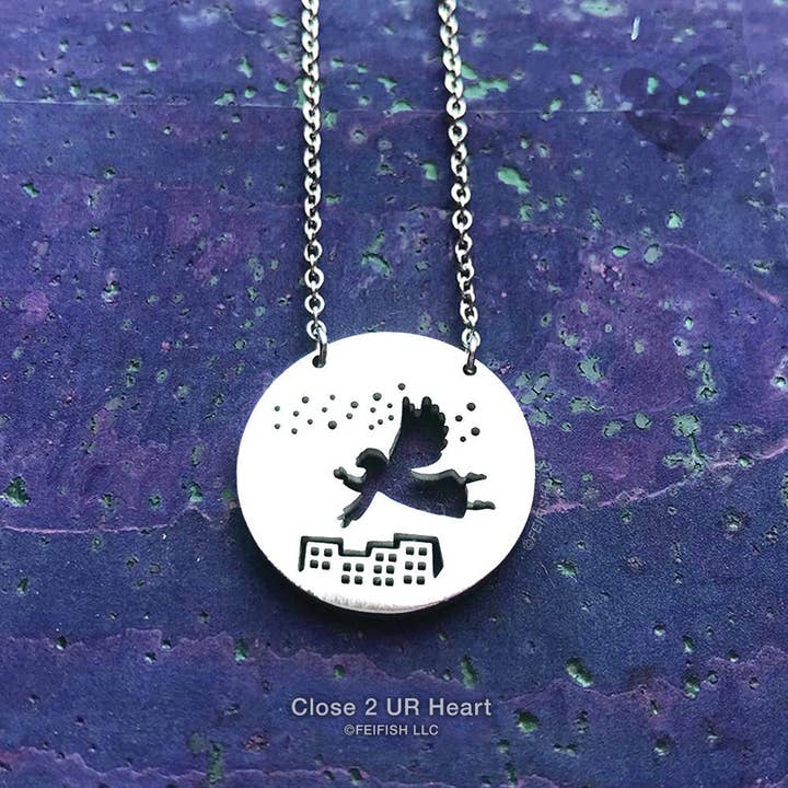 Ange Watching Over Us Collier pour la vente par Close 2 UR Heart