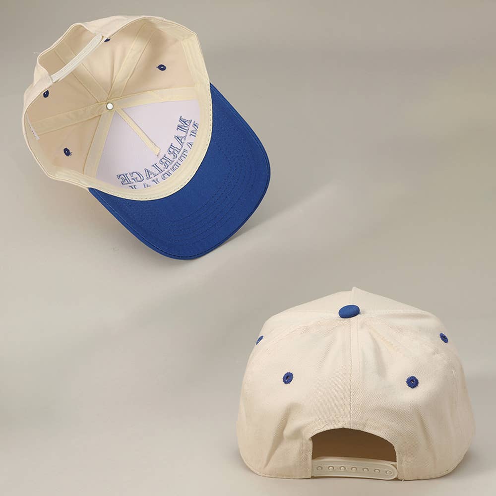 Sensibling Corp. - Wholesale Baseball Cap - Unisex - MARRIAGE MATERIAL Message Embroidered Baseball Cap4