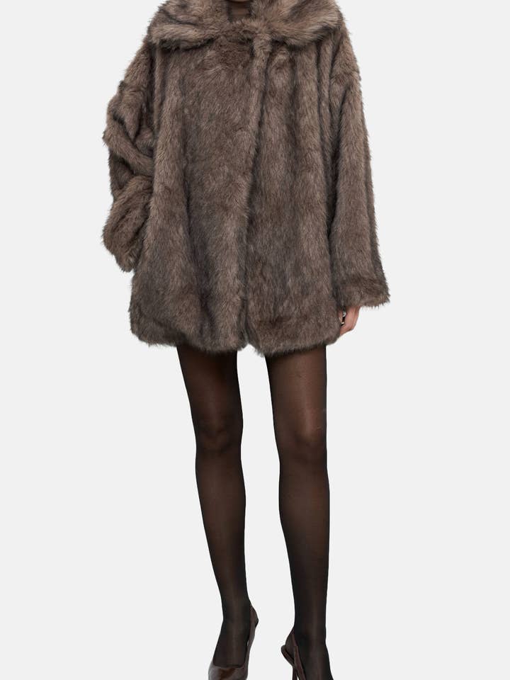 Ricano - Vente Veste – femme - Veste en fausse fourrure Lorenza pour femme5