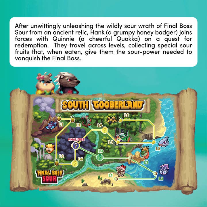 Final Boss Sour - Wholesale Gummy - VIP Tropical Sampler (18 pack) 3