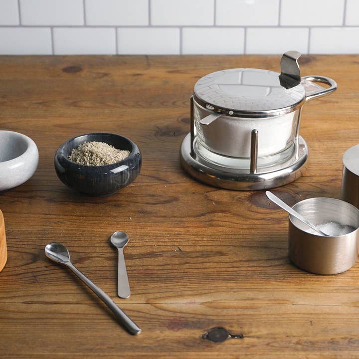 RSVP International - Wholesale Food Storage Container - Salt Cellar W/ Spoon - 2Oz3