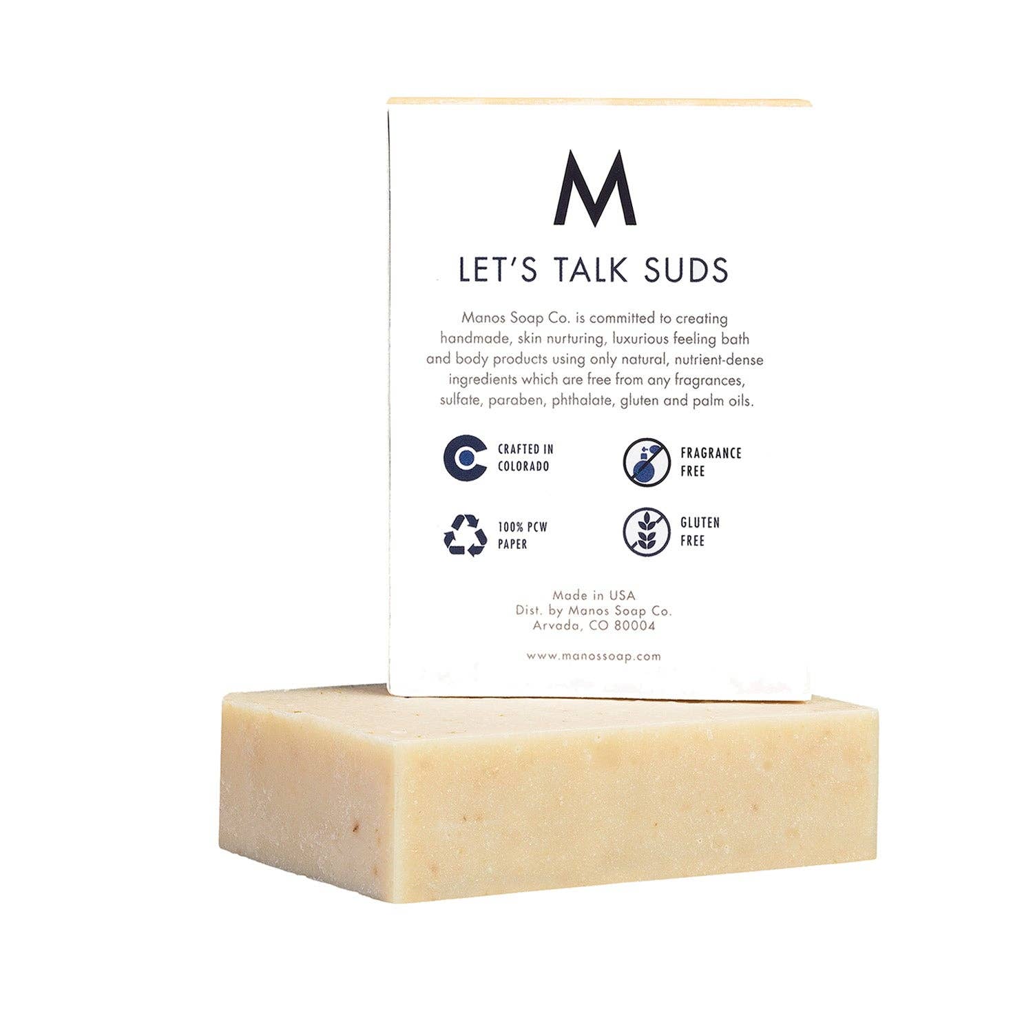 Manos Soap Co. - Wholesale Bar Soap - Oatmeal Milk Honey Soap Bar2