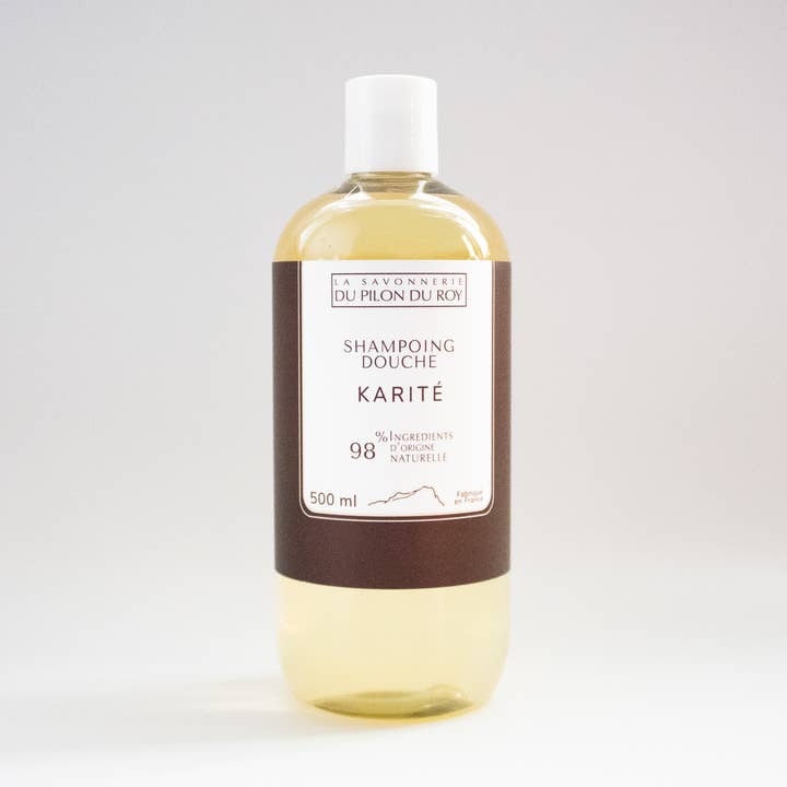 La Savonnerie du Pilon du Roy – Champô e gel de banho 2 em 1 - Bebé por atacado – Shampoo e gel de banho com manteiga de karité 500 ml0