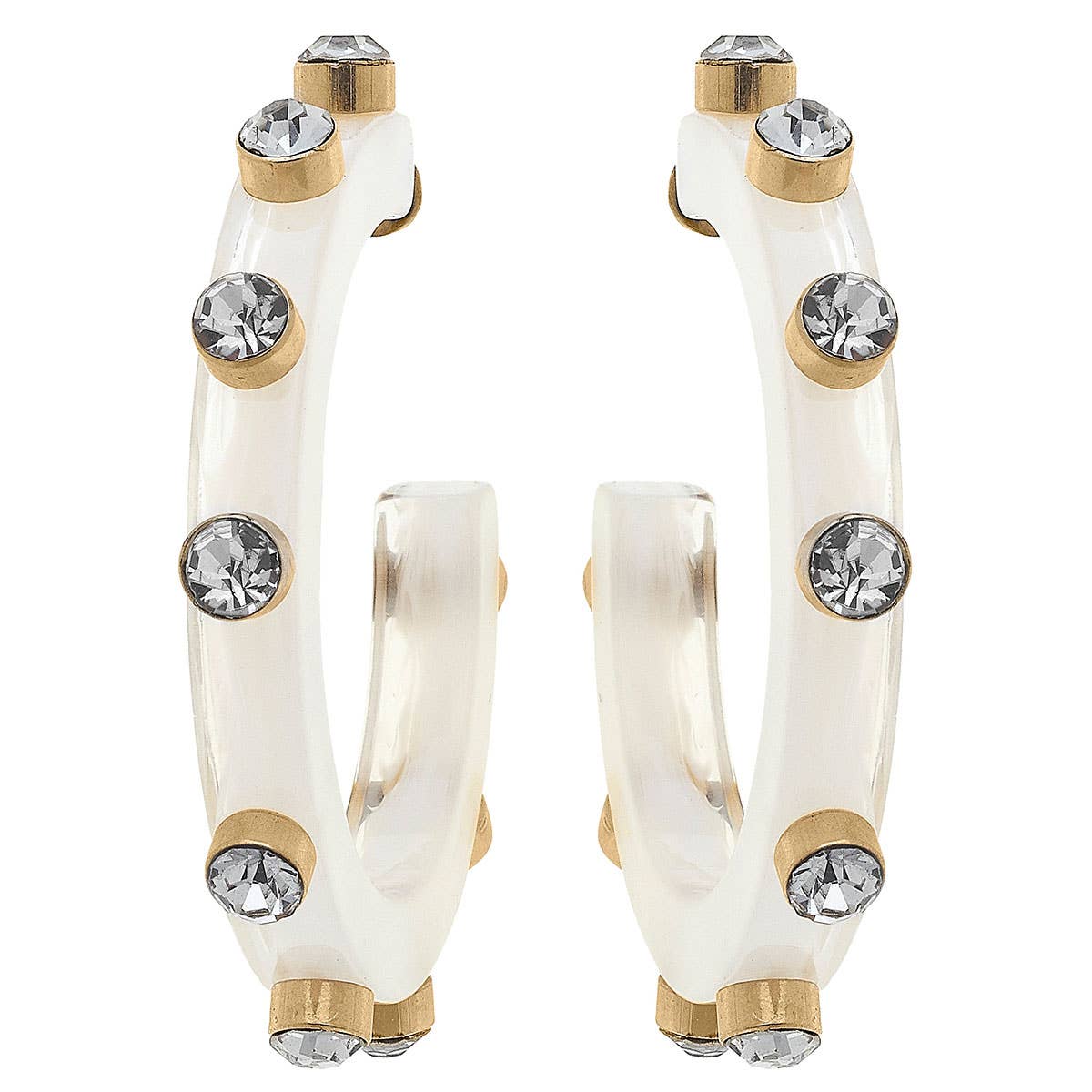 Canvas Style – Engroshandel Hoops – Renee harpiks og Rhinestone Hoop Øreringe18