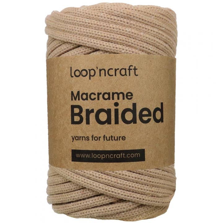 Loop'ncraft - Wholesale Yarn - Loopncraft Macrame Braided 6 mm, Braided Macrame