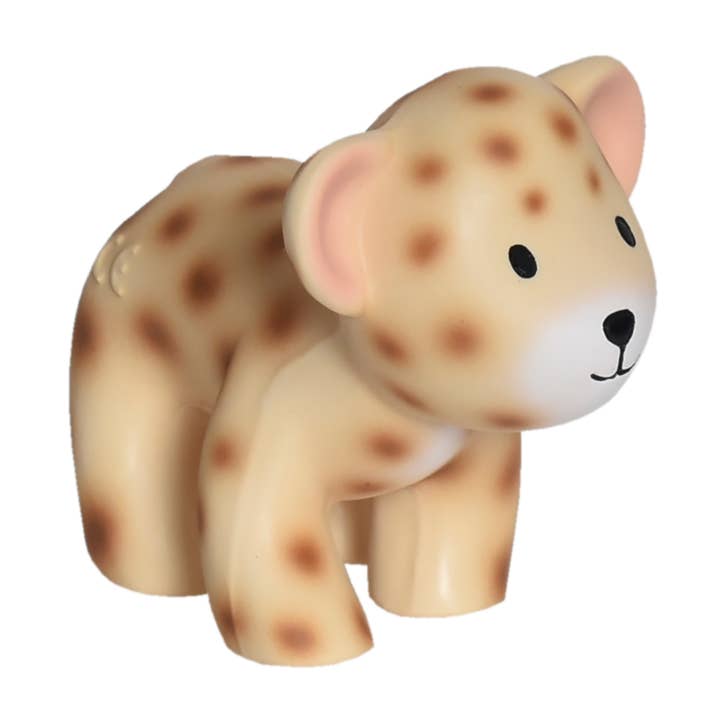 Tikiri Toys LLC - Wholesale Bath Toy - Baby - Leopard Natural Rubber Teether Rattle & Bath Toy1