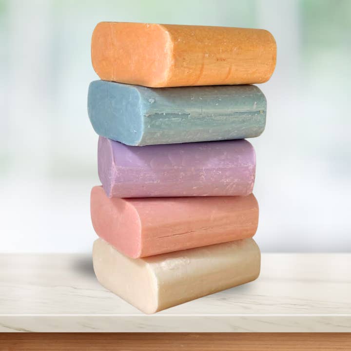 Amish Farms Soap - Wholesale Bar Soap - 36 Unwrapped Amish Farms Soap Bars -Colored Bar + Fragrance