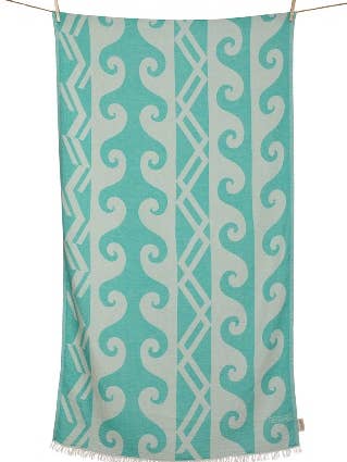 BEACH TOWEL SIRINES EMERALD for wholesale by AELIA ANNA