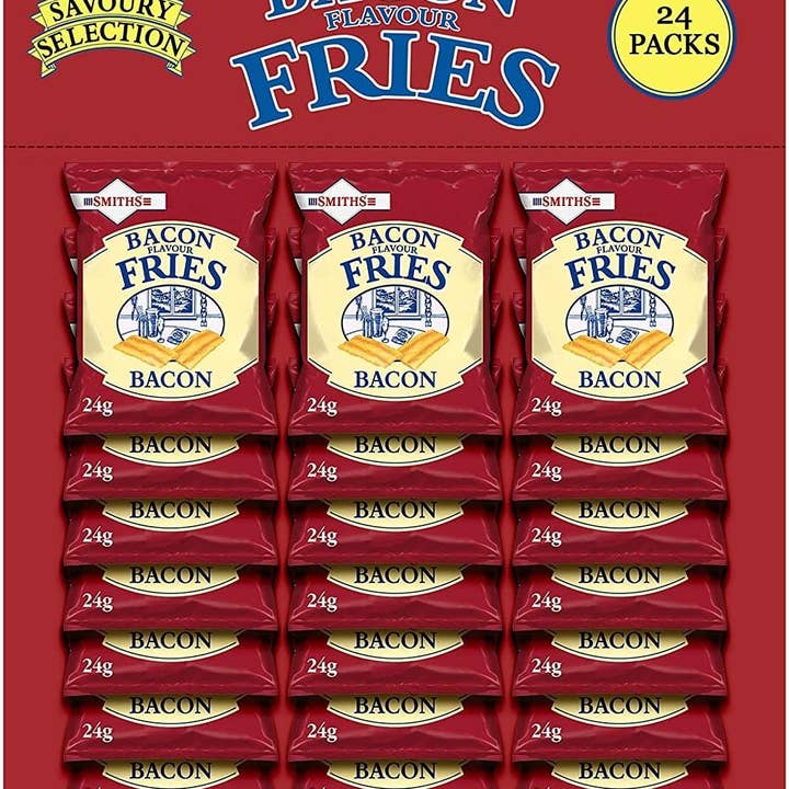 Salty Dog Brands Ltd - Wholesale Chips - UK ONLY* Smiths Bacon Fries pub card 24 x 25g