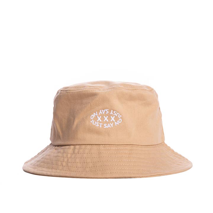 Logo Bucket Hat - Khaki for wholesale by jxstsayno