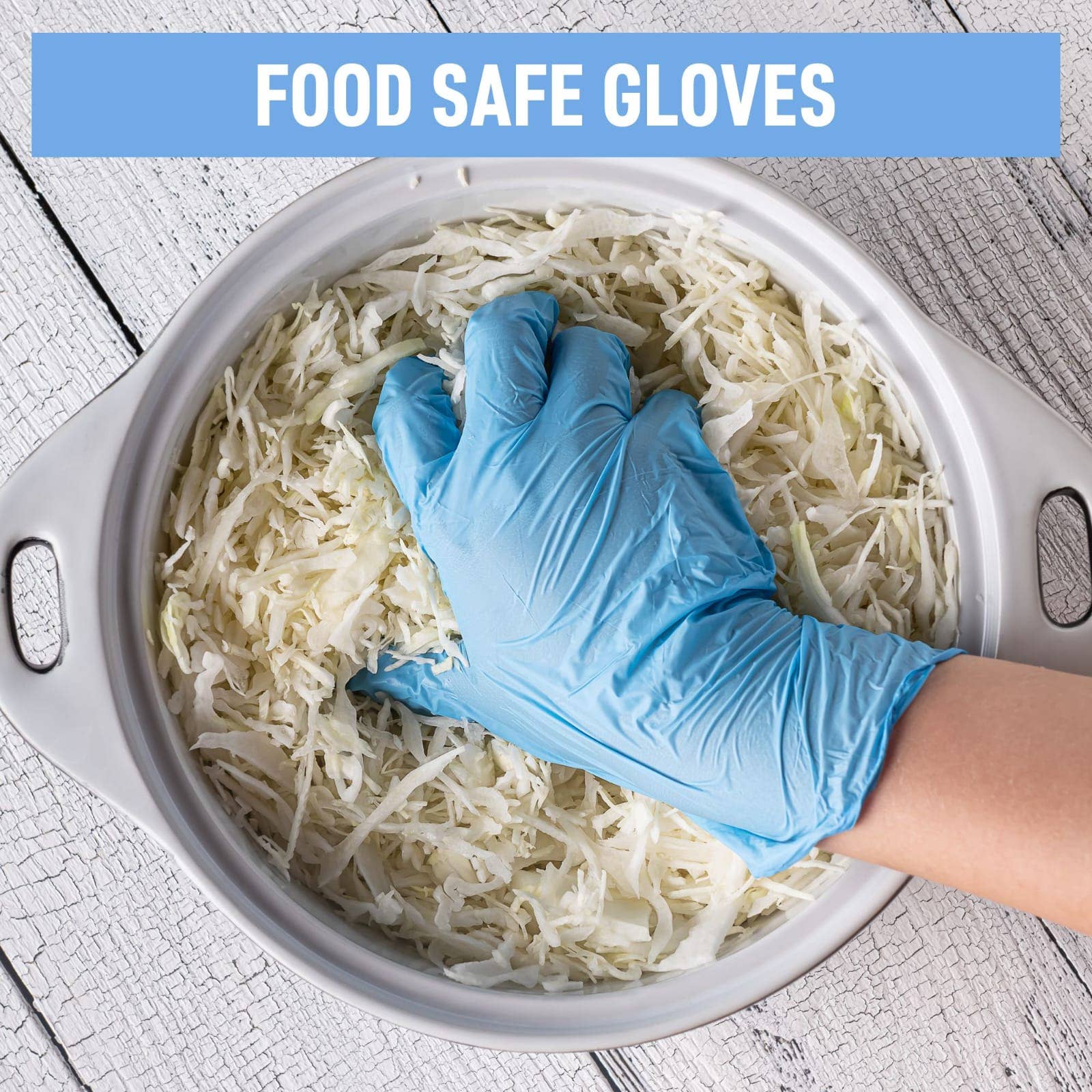 Crover - Wholesale Cleaning Gloves - DRE Blue Synthetic Nitrile Blend Gloves, Latex & Powder Free5