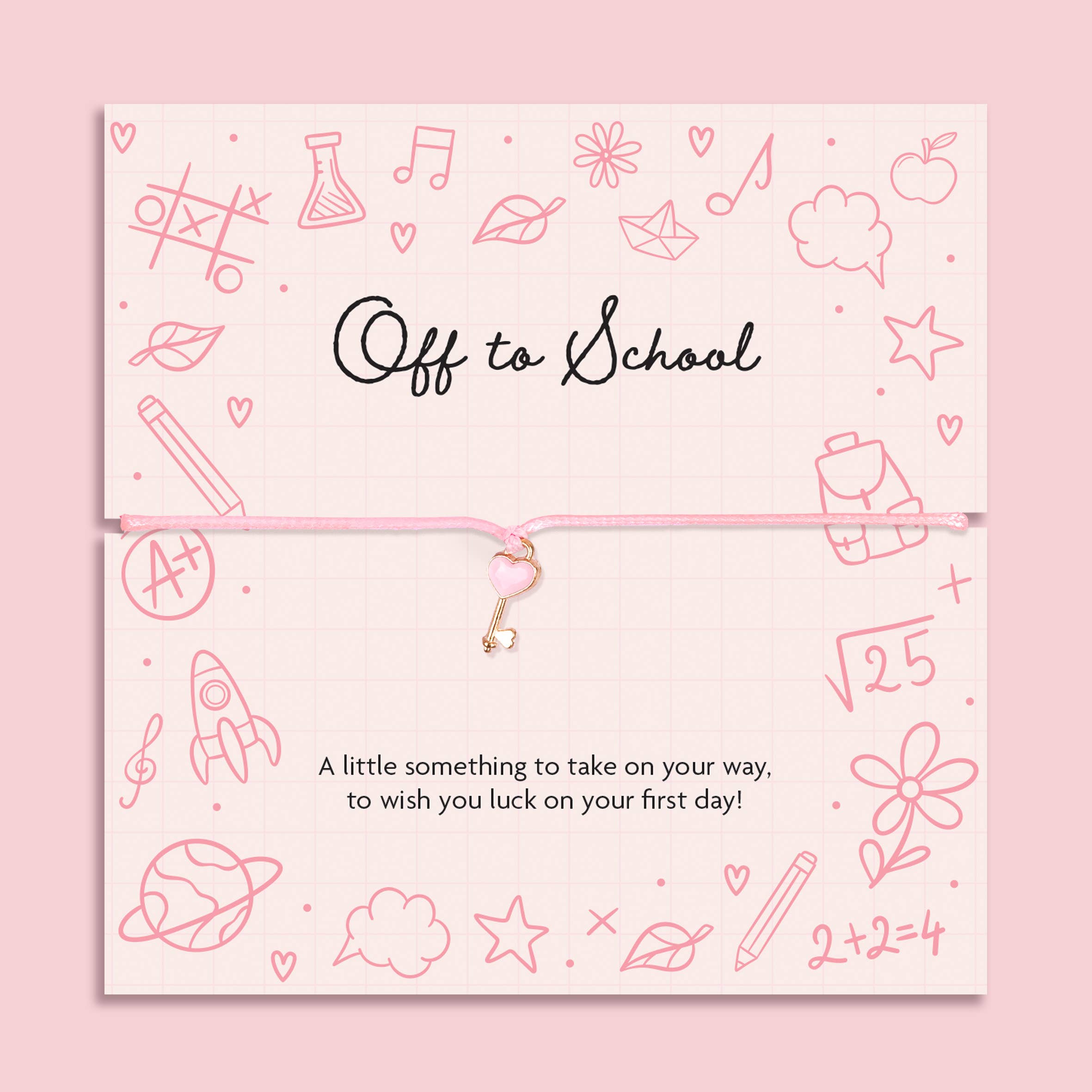 Letterbox Love Bracelets - Wholesale Charm/Dangle Bracelet - Off to School Key Charm Bracelet – Back to School Gift0