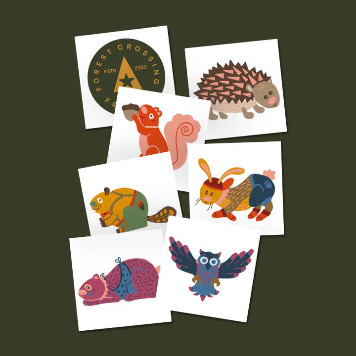 Forest Crossing Friends - Wholesale Temporary Tattoo - Kids - Temporary Tattoos2