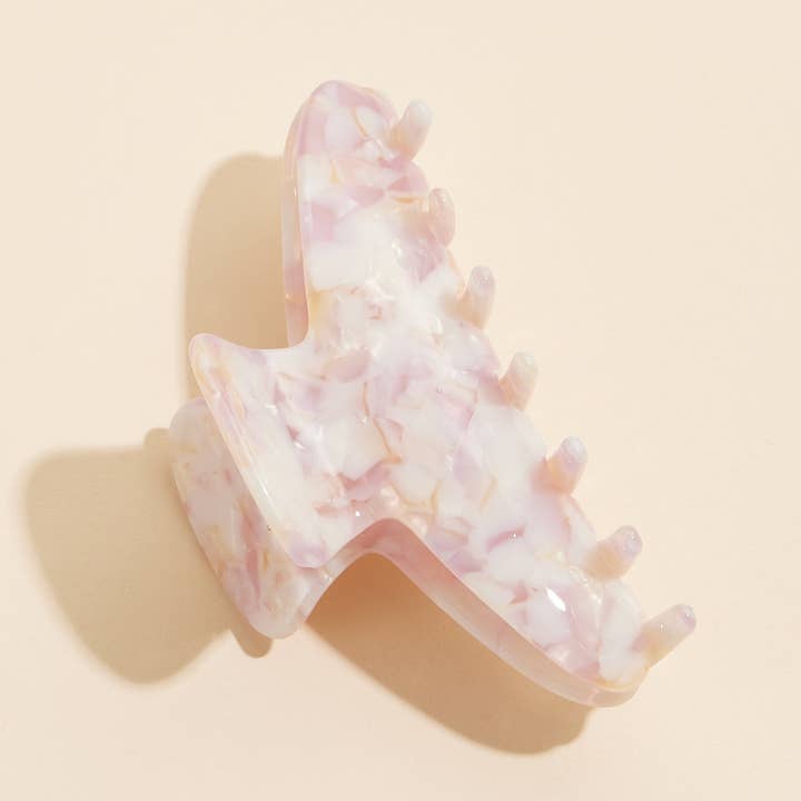 Lilla Haven - Wholesale Hair Clip - Women's - Elegant Marble Acetate Hair Claw Clip - Strong Hold for Everyday Styling