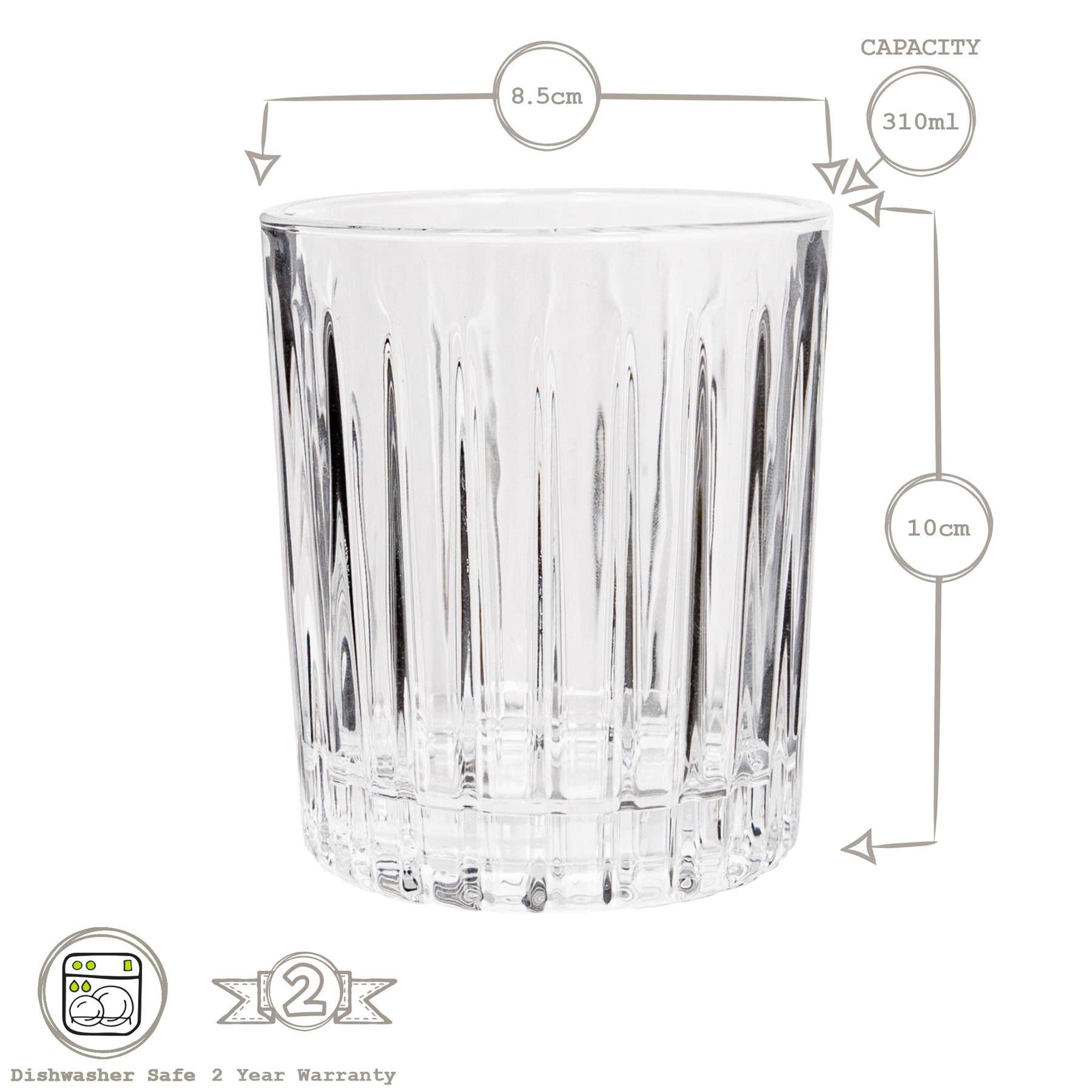 Rinkit Ltd - Wholesale Cocktail/Liquor Glass - 310ml Fluted Whisky Glass - By Rink Drink5