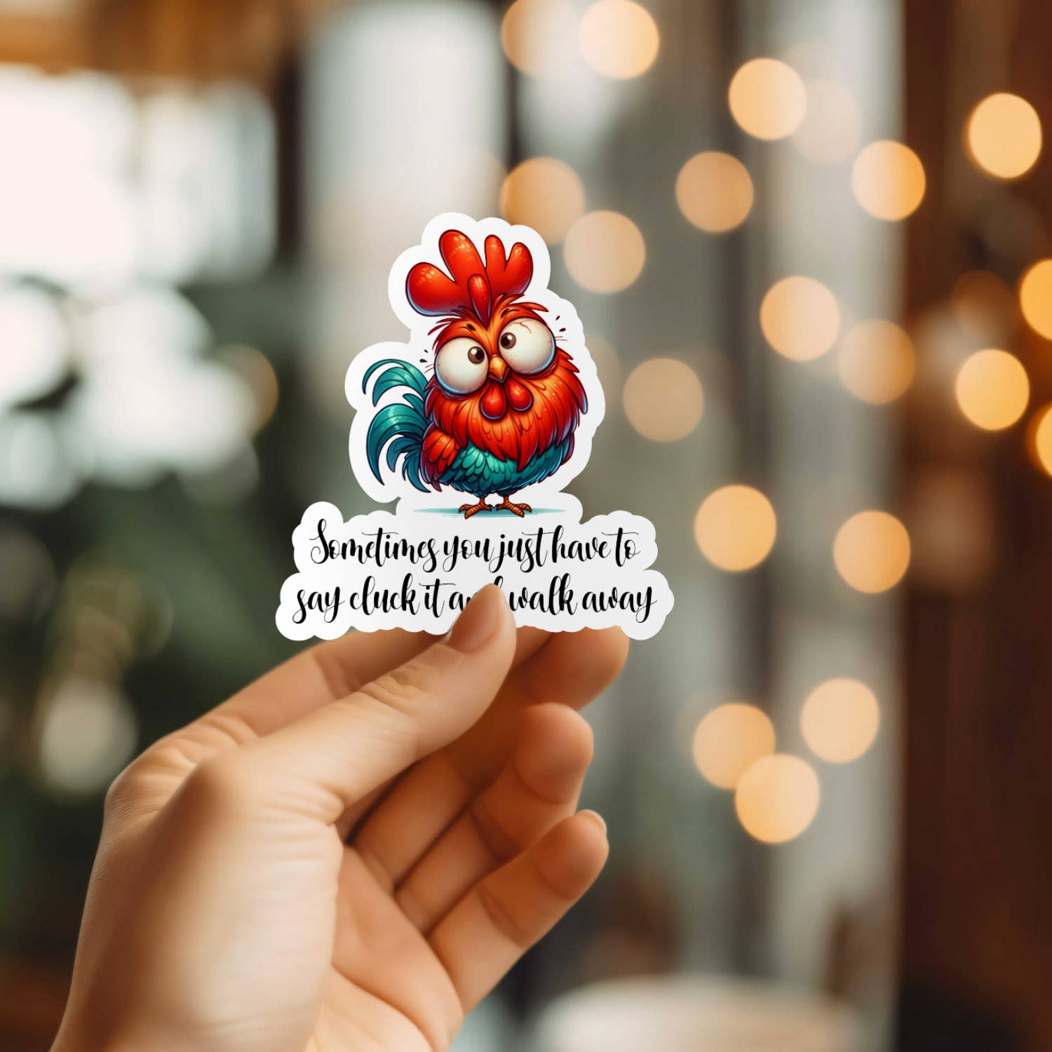 Mystical Monkey Toes - Wholesale Sticker - Funny Cluck It Sticker