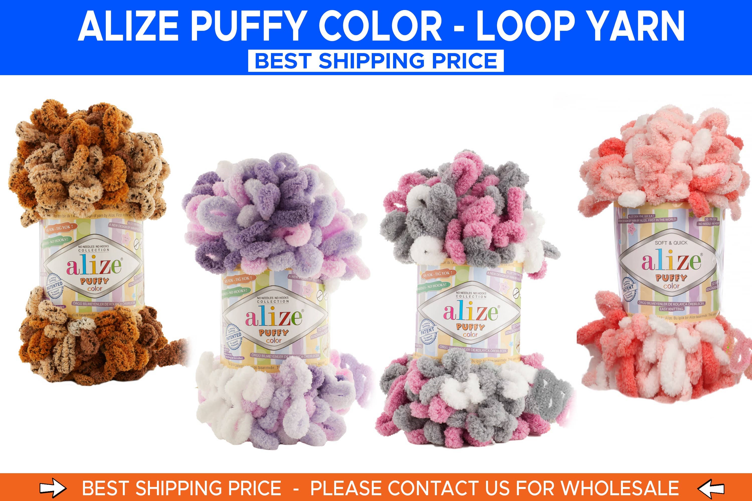 Craftsyarn - Wholesale Yarn - Alize Puffy Color, Blanket Yarn, Soft Baby Yarn, Alize Yarn5