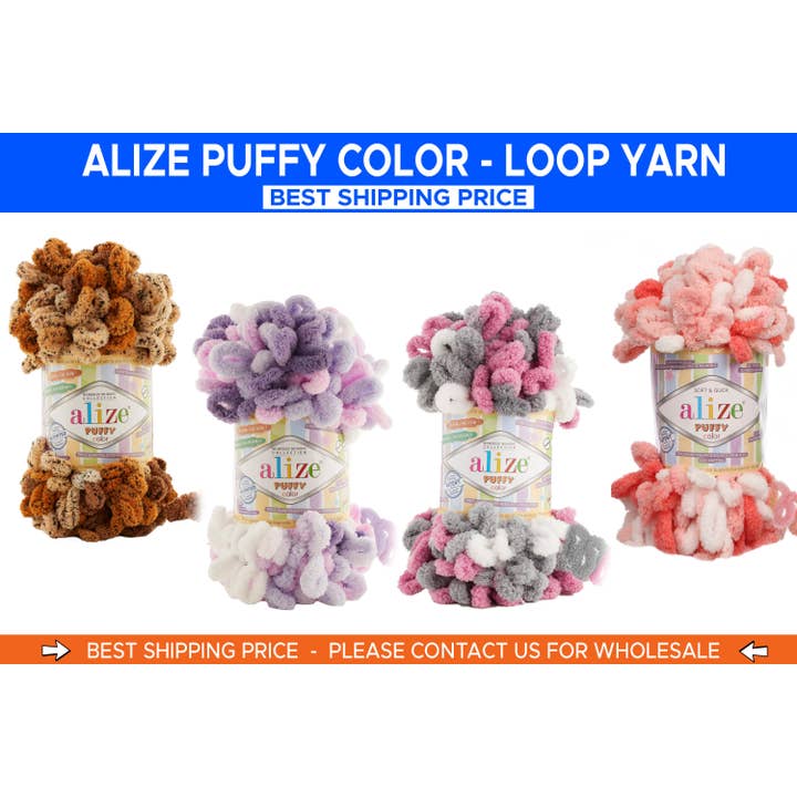 Craftsyarn – wholesale Yarn – Alize Puffy Color, Blanket Yarn, Soft Baby Yarn, Alize Yarn5