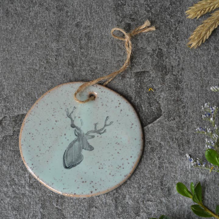 Mud & Maker – Ornamento por atacado – Ornamento cerâmico - veado0