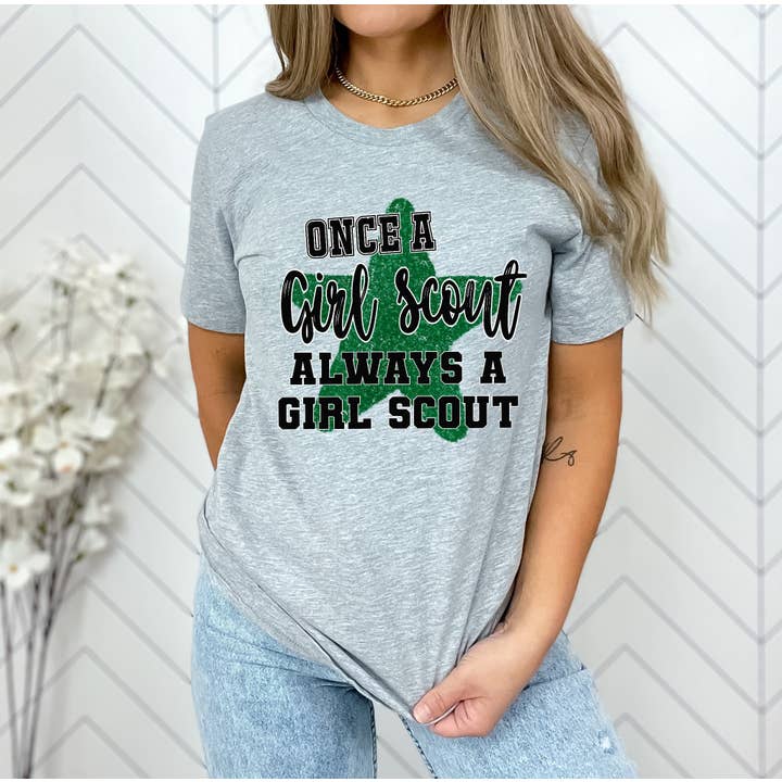 Hustle and Heart NC - Wholesale DTG Tees - Wholesale T-shirt met print - Dames - Eens een padvinder, altijd een padvinder