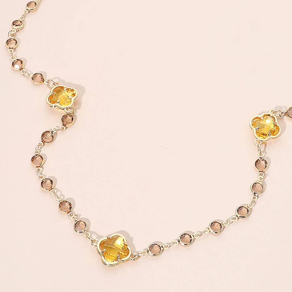 Sensibling Corp. - Wholesale Pendant/Charm Necklace - Quatrefoil Station Long Necklace19