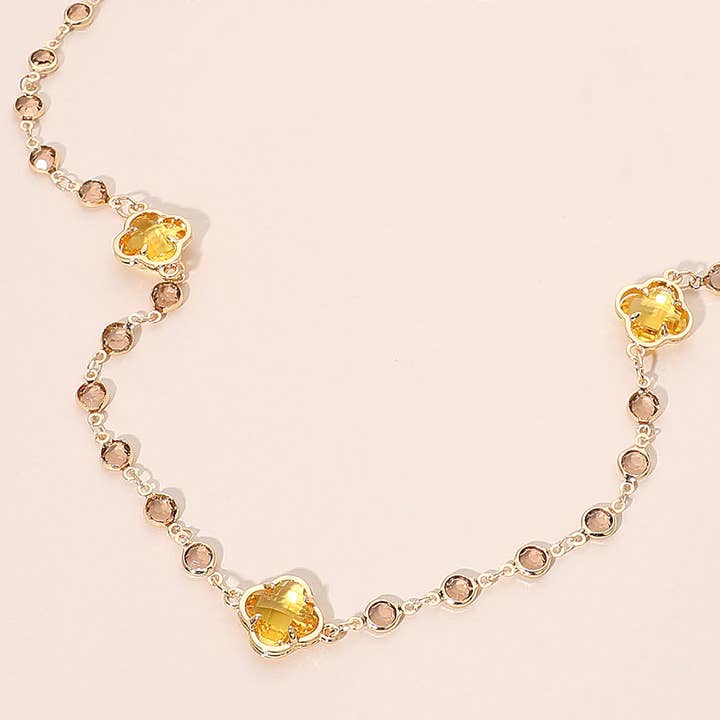 Sensibling Corp. - Wholesale Pendant/Charm Necklace - Quatrefoil Station Long Necklace19