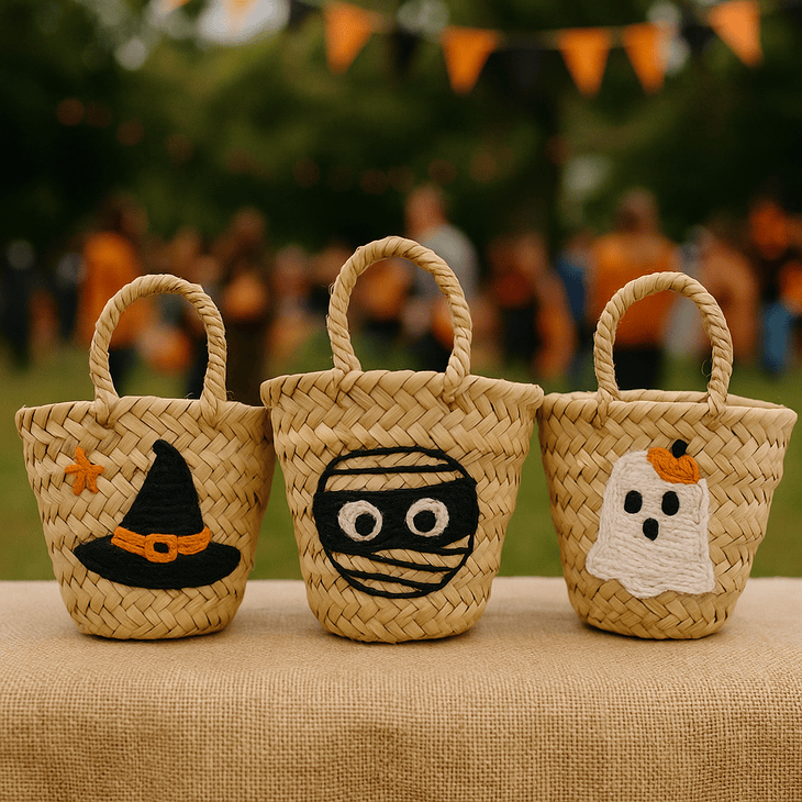 High crafty – wholesale Decal – Party decorations – Personalized Halloween Straw Basket – Custom Name Trick or T2