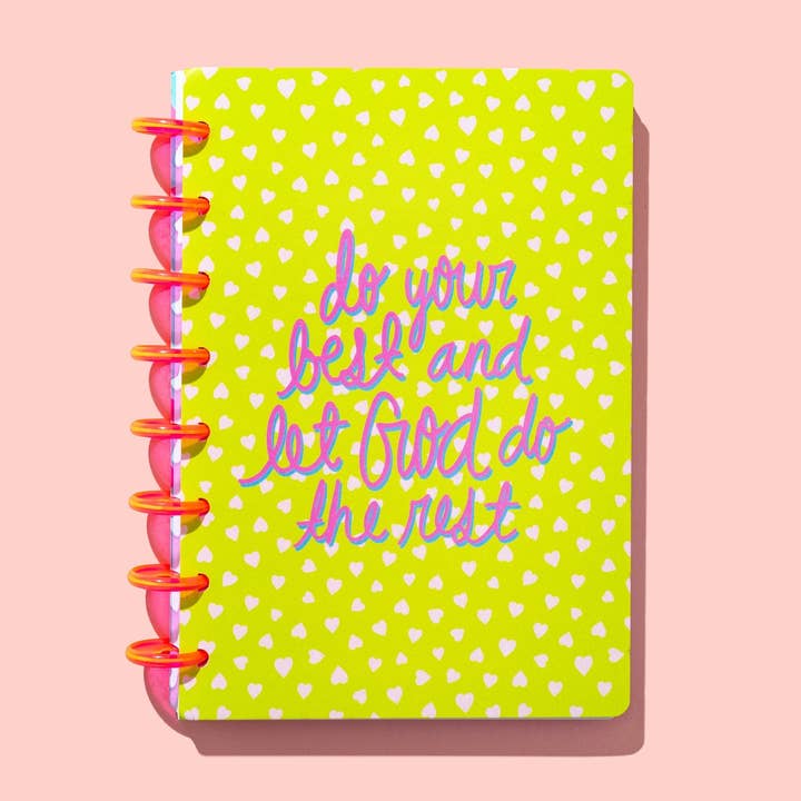 Taylor Elliott Designs - Wholesale Notebook - Spiral Disc Notebook - "Do Your Best..." - 200 Pages